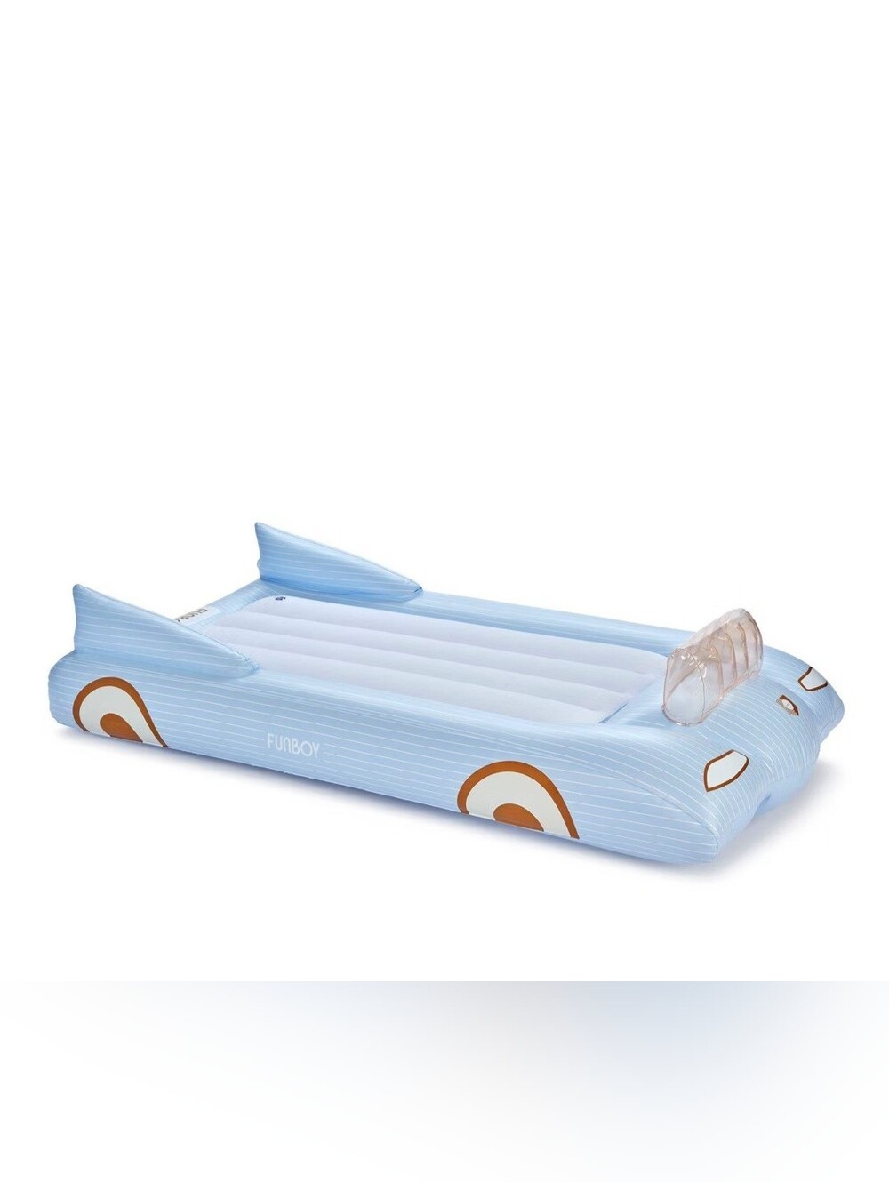 NEW Funboy Kids Light Blue Inflatable Pool Lounger with Headrest